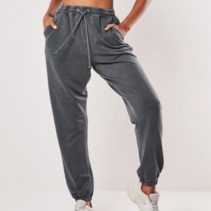 GREY WASHED JOGGERS